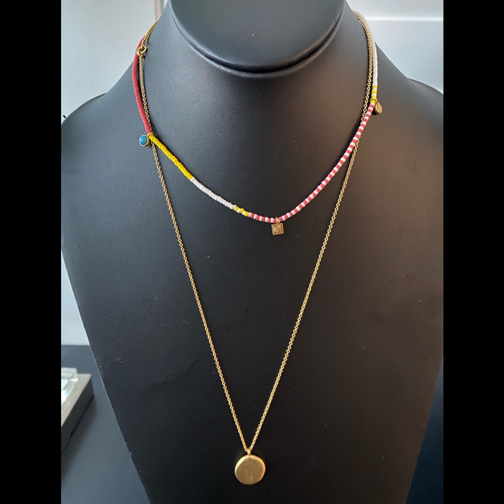 Beads And Disc Necklace Set Madewell Nwot No Offer Item
